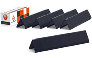 QuliMetal front view of five bars showing fit and finish, improves heat control