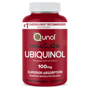 Qunol front packaging showing product name and 100 softgels benefit clarity
