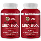 Qunol front packaging showing bottle and label, clear product identification and benefit