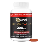 Qunol envase frontal mostrando diseño y cantidad 90 softgels, fácil identificación