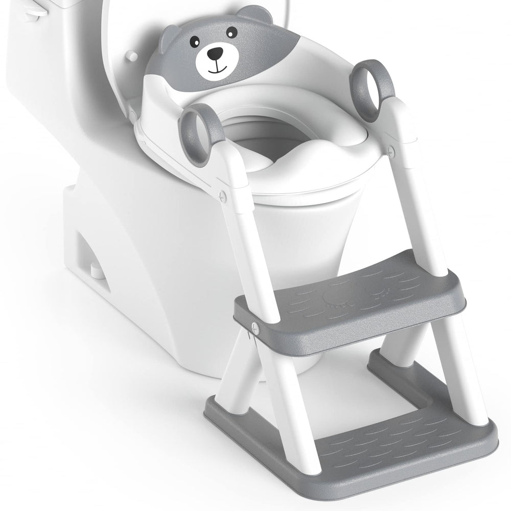 RABB 1ST front view showing 2-in-1 potty seat and step stool, promoting safer training