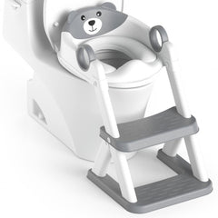 RABB 1ST front view showing 2-in-1 potty seat and step stool, promoting safer training