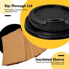 RACETOP vaso con tapa y funda listos para servir en un pedido