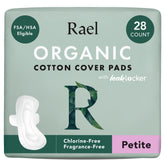 Rael paquete frontal con 28 toallas, vista clara del branding y cantidad