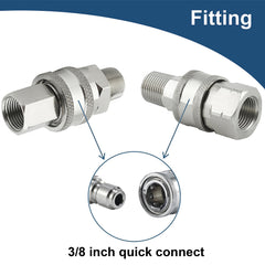 Raincovo detalle del roscado 3/8" NPT con precisión que evita fugas