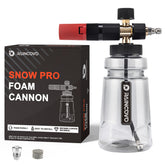 Raincovo foam cannon front view showing durable build and easy-connect benefit