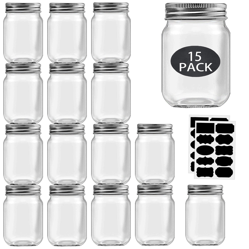 Rainforce pack 15 frascos mason frente visible beneficio organización