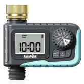 RAINPOINT front view showing brass swivel and control display for reliable watering