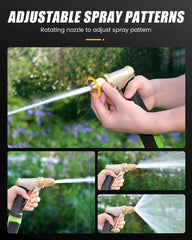 RAINPOINT nozzle watering plants demonstrating adjustable gentle mist for foliage