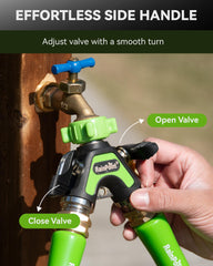 RAINPOINT outlets spaced with hose and timer to show compatibility and fit