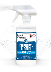 RAPID PROTECTANT botella frontal 99% isopropílico con etiqueta clara y volumen 17 fl oz