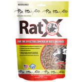 RatX paquete 18 oz frontal mostrando marca y formato seguro