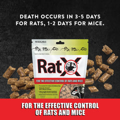 RatX detalle de textura de los pellets con apariencia natural