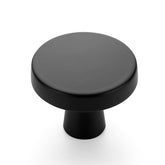 Ravinte front view of 25-pack matte black knobs showing full set and packaging for easy replacement