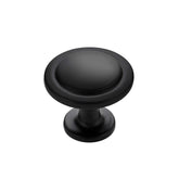 Ravinte matte black knob front view showing clean design and easy grip