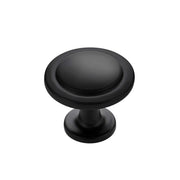Ravinte matte black knob front view showing clean design and easy grip