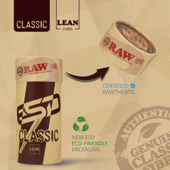RAW uso en mano llenando un cono para montaje rápido y limpio