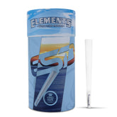 RAW Elements frontal del paquete mostrando 100 conos y beneficios