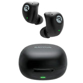 Raycon fitness front view showing earbuds and case, durable everyday use