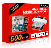 RAZCC funda laminada frontal mostrando acabado claro y profesional