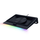 Razer cooling pad front view showing ergonomic stand and airflow benefit