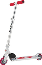Razor A front packaging showing scooter and brand for easy setup
