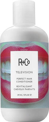 R+Co Television frente del empaque mostrando tamaño y diseño, facilita identificación