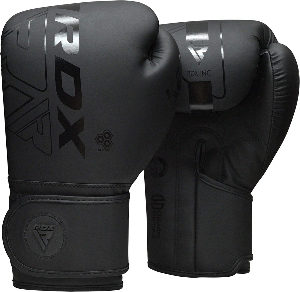 RDX guantes Pro Training vista frontal mostrando forma anatómica y protección