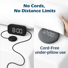 REACHER colocado bajo la almohada para vibración que despierta sin ruido