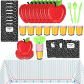 Reallnaive plato manzana frontal mostrando diseño festivo y práctico