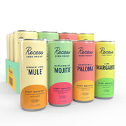 Recess front packaging showing 12-pack and flavor variety for easy selection