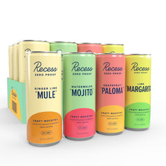 Recess front packaging showing 12-pack and flavor variety for easy selection