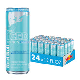 Red Bull Iced Vanilla Berry lata frente mostrando diseño y ventaja portátil
