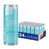 Red Bull lata frontal mostrando sabor Iced Vanilla Berry, refresco energizante