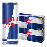 Red Bull lata frente mostrando logo y beneficio de energía inmediata