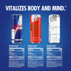 Red Bull The Red Edition detalle de lata con diseño y energía visible