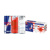 Red Bull pack frontal mostrando ambas ediciones y fácil transporte