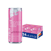 Red Bull lata Pink Edition frontal muestra diseño y sabor wild berries