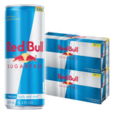 Red Bull Sugarfree can front view showing brand and instant energy