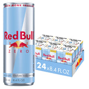 Red Bull front can showing flavor graphics and brand appeal