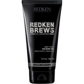 Redken Brews gel fijador frente del envase mostrando marca y tamaño útil