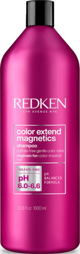Redken bottle front view showing branding and vibrant color protection benefit