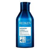 Redken front packaging showing 10.1 fl oz bottle and clear label benefit