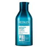 Redken front packaging showing bottle and label, professional brand benefit