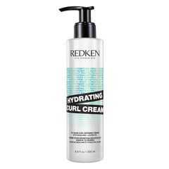 Redken crema para rizos frontal con etiqueta clara y beneficios visibles