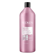 Redken Volume Injection frente del envase mostrando tamaño grande y beneficio volumen