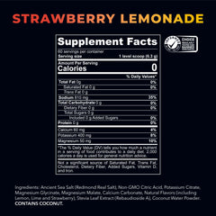 REDMOND single-serve stick beside glass, ideal for travel and convenient hydration