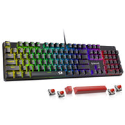 Redragon K671 front view showing layout and illuminated keys benefit visibility