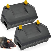 Redtop front view of bait station showing sturdy weatherproof housing and protection