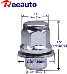 Reeauto detalle de una tuerca cromada mostrando acabado brillante